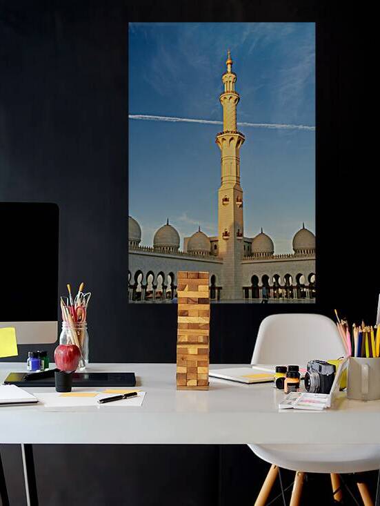 Exploring Sheikh Zayed Grand Mosque in Abu Dhabi during sunset by Marco Brivio