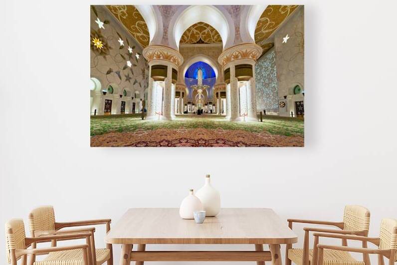Exploring the interior of Sheikh Zayed Grand Mosque in Abu Dhabi by Marco Brivio