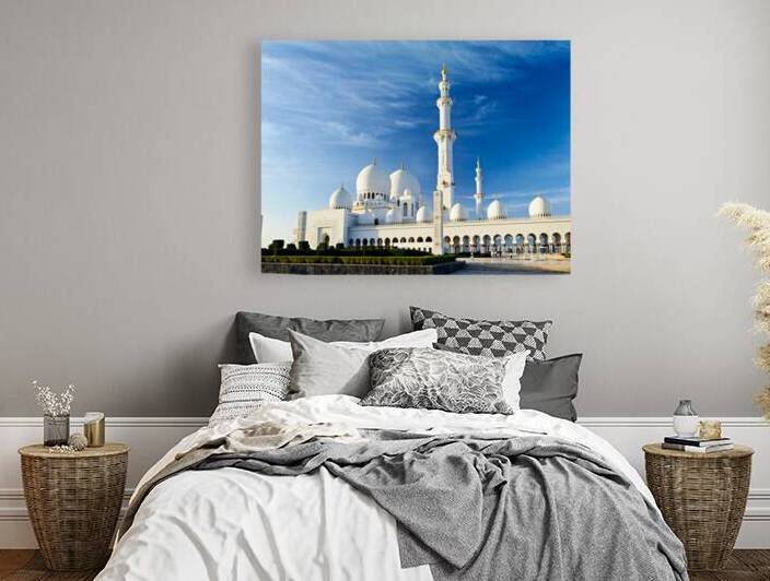 Visit to Sheikh Zayed Grand Mosque in Abu Dhabi during the day by Marco Brivio
