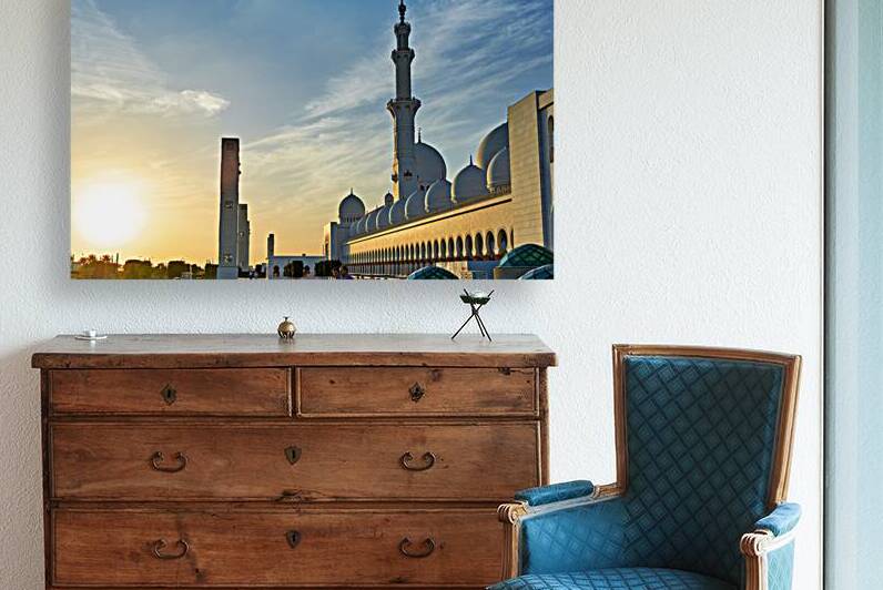 Visit to Sheikh Zayed Grand Mosque in Abu Dhabi at sunset by Marco Brivio