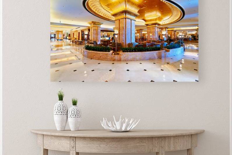 Luxurious interior of Emirates Palace Hotel in Abu Dhabi by Marco Brivio