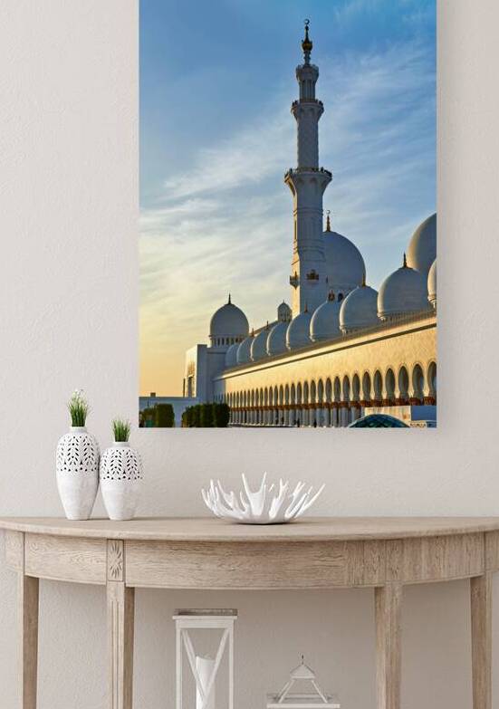 Sheikh Zayed Grand Mosque in Abu Dhabi during sunset by Marco Brivio