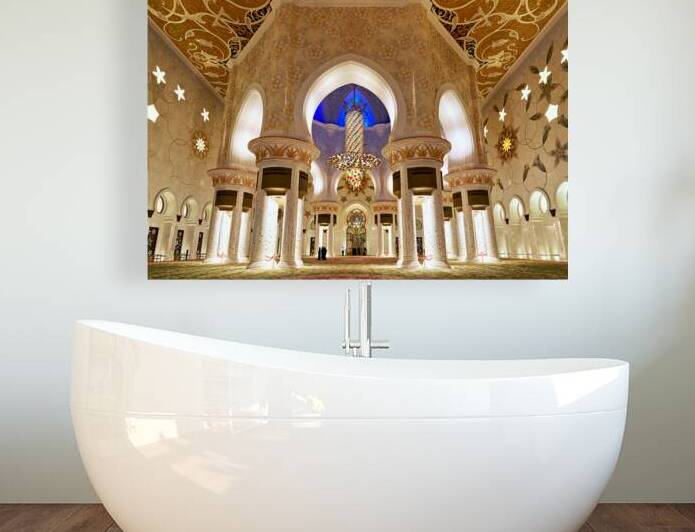 Exploring the interior of Sheikh Zayed Grand Mosque in Abu Dhabi by Marco Brivio