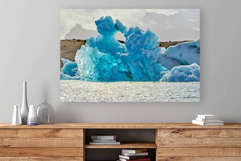 Glacial ice structure in Jokulsarlon lagoon in Iceland by Marco Brivio