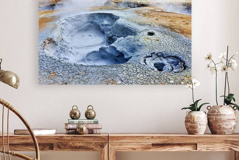 Exploring hverir hot springs in Iceland near geothermal features by Marco Brivio