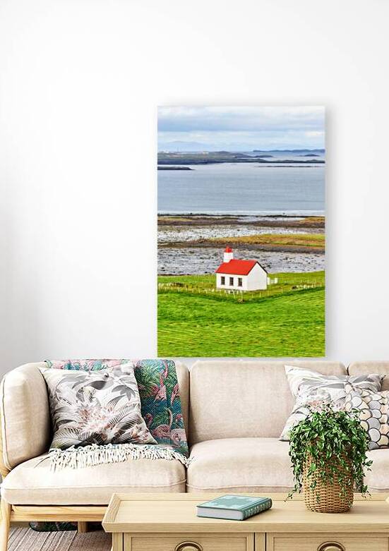 Church located in the western fjords of Iceland near the sea by Marco Brivio