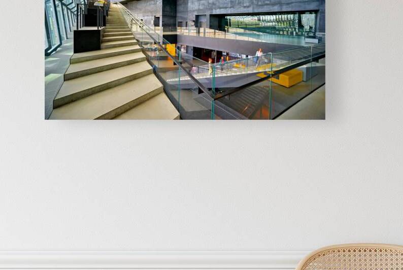 Exploring the interior of Harpa Opera House in Reykjavik Iceland by Marco Brivio