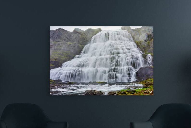 Visiting Dynjandi Waterfall in Iceland during daytime by Marco Brivio