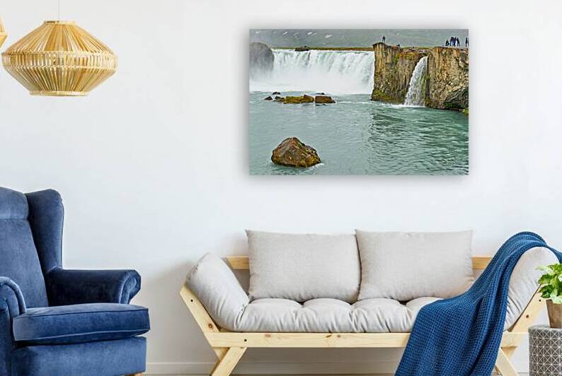 Visit to godafoss waterfall in iceland during daytime by Marco Brivio