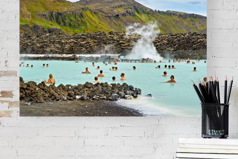 Visit to Blue Lagoon Spa in Grindavik Iceland during afternoon by Marco Brivio