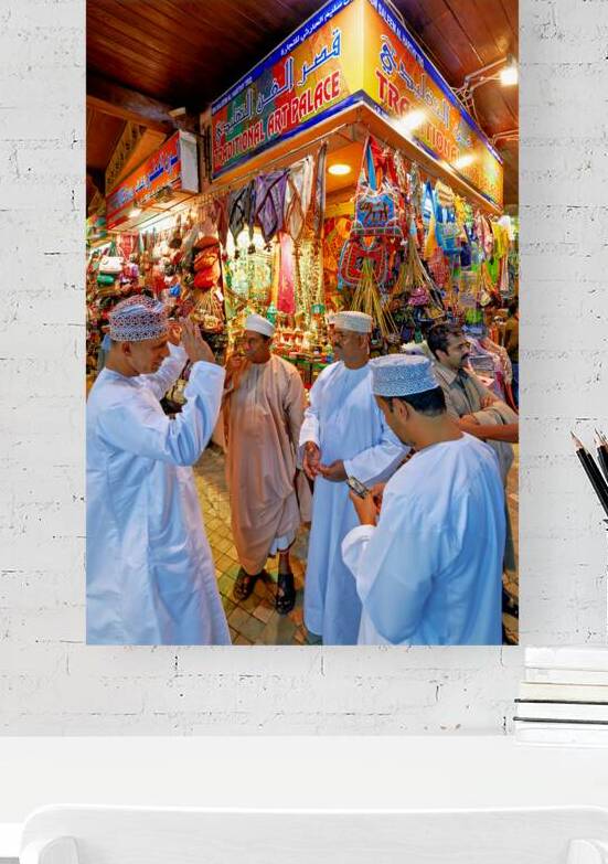 Crafts and conversations at mutrah souq in muscat oman by Marco Brivio