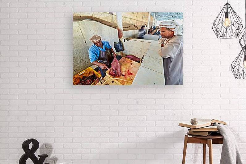 Muscat Oman fish market shows daily activities of fish vendors by Marco Brivio