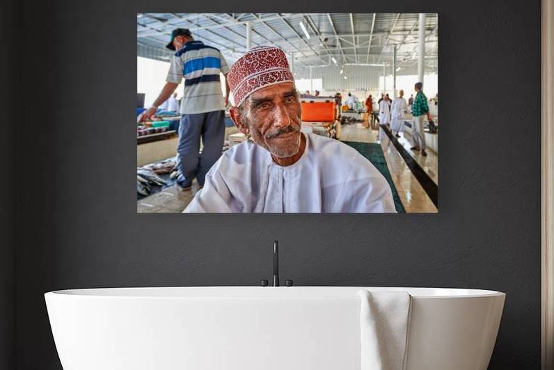 Busy day at fish market in Muscat Oman by Marco Brivio