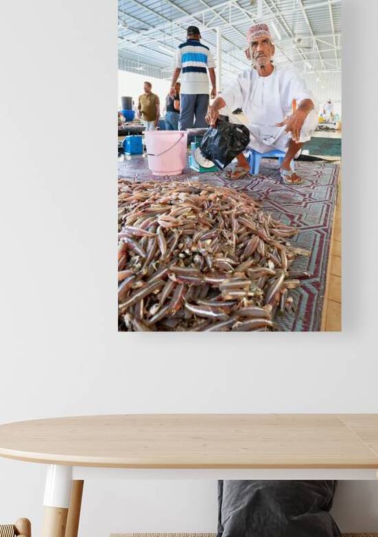 Muscat Oman fish market shows daily life of fishermen and buyers by Marco Brivio