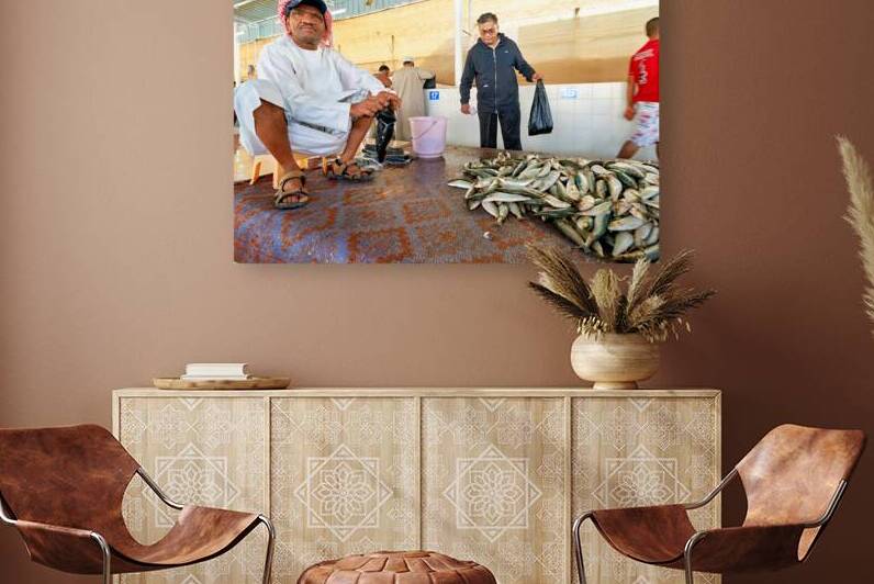 Fish market in Muscat Oman shows local trade activity by Marco Brivio