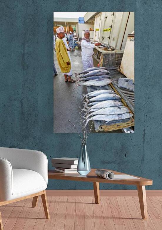 Fish market activity in Muscat Oman shows fresh catch display by Marco Brivio