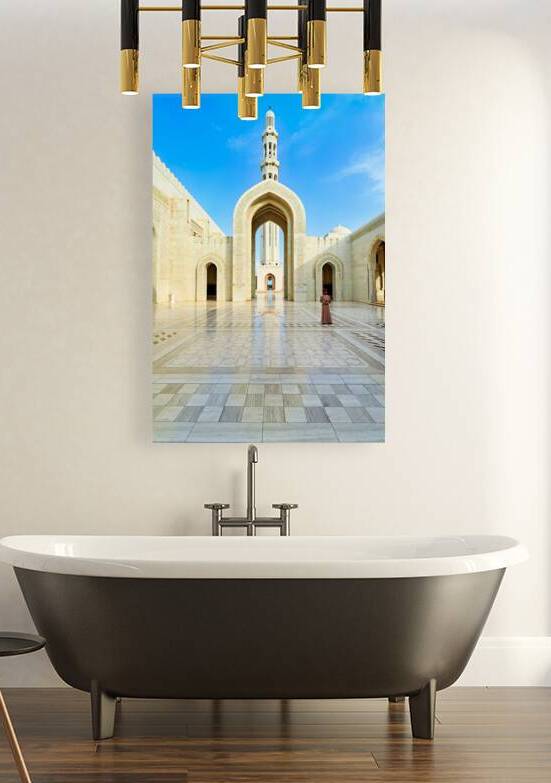 Visitors explore Sultan Qaboos Grand Mosque in Muscat by Marco Brivio