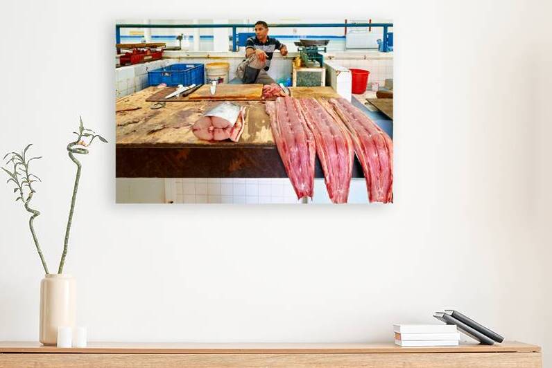 Fish market in Nizwa Oman featuring fresh catch by Marco Brivio