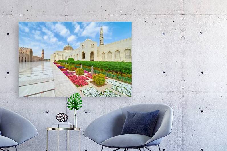 Visit Sultan Qaboos Grand Mosque in Muscat Oman during the day by Marco Brivio