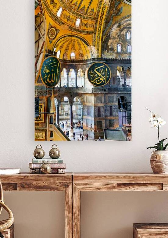 View from interior of Hagia Sophia Grand Mosque in Istanbul by Marco Brivio