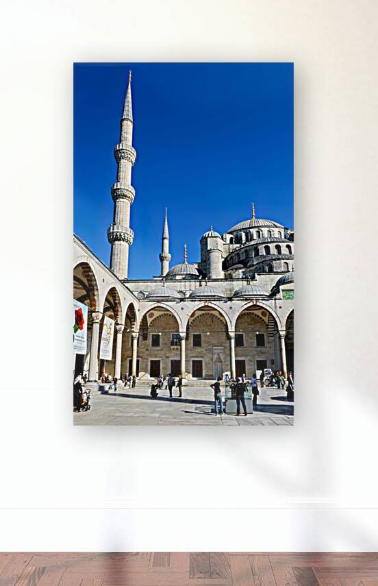 Visit to Blue Mosque in Istanbul on a sunny day by Marco Brivio