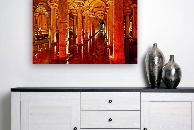 Explore Basilica Cistern in Istanbul at nighttime by Marco Brivio