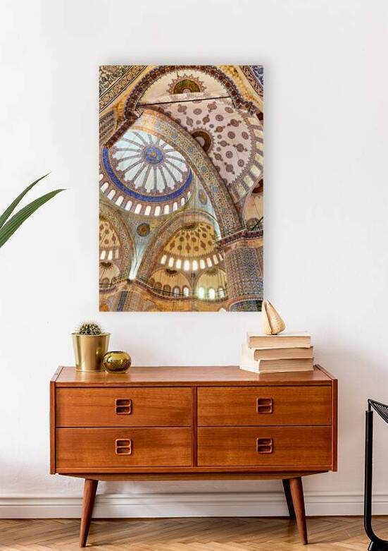 Beautiful view of the interior of the Blue Mosque in Istanbul by Marco Brivio