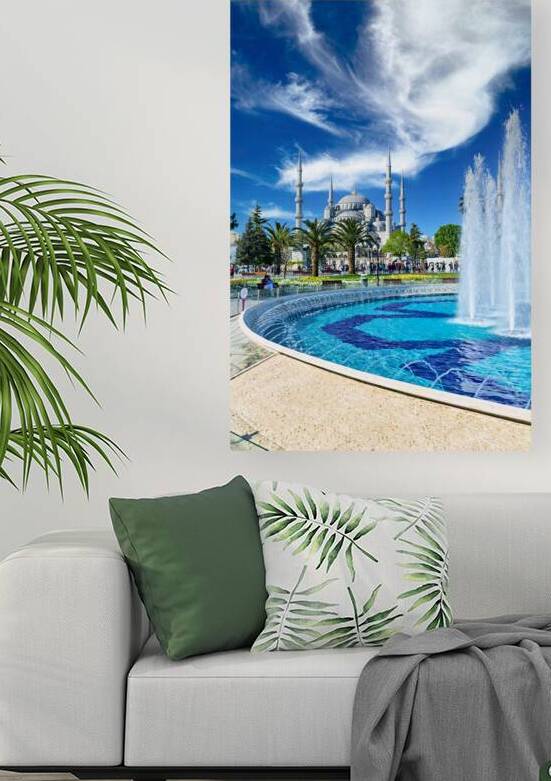 Visit to the Blue Mosque in Istanbul Turkey on a clear day by Marco Brivio