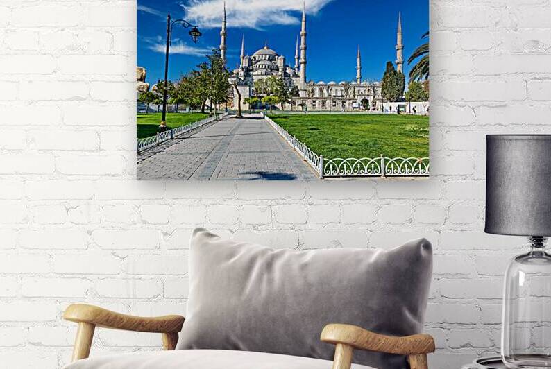 Visit Blue Mosque in Istanbul Turkey with clear sky by Marco Brivio