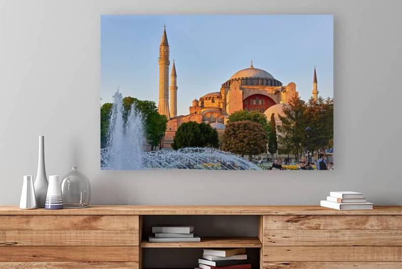 Exploring Hagia Sophia Grand Mosque in Istanbul during sunset by Marco Brivio