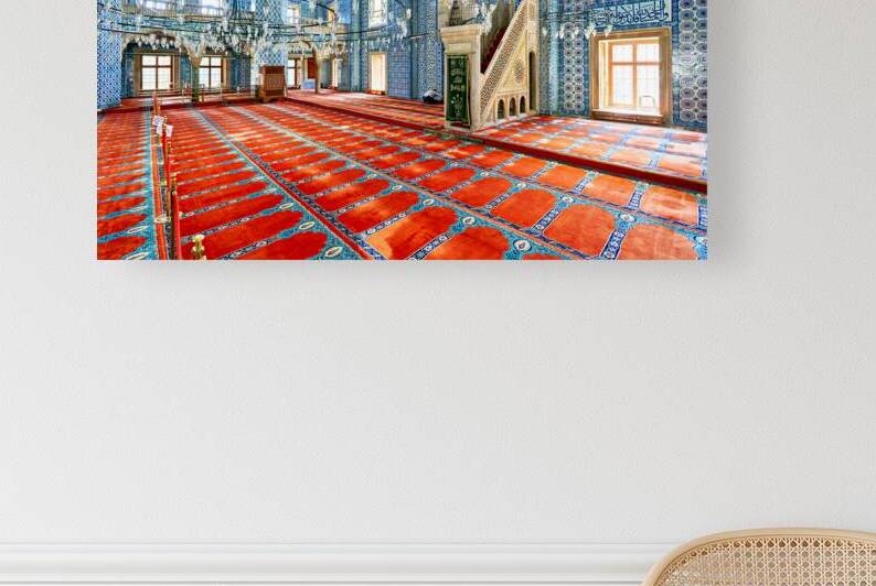 Rustem Pasha Mosque interior in Istanbul Turkey during daylight by Marco Brivio