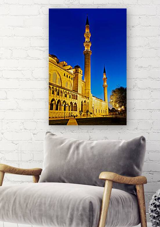 Suleymaniye Mosque stands tall in Istanbul at night by Marco Brivio