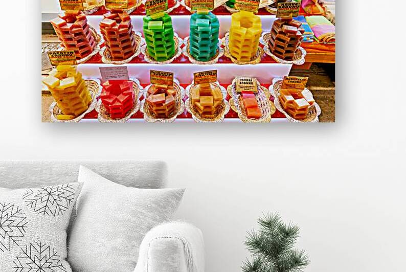 Colorful soaps displayed in Grand Bazaar of Istanbul by Marco Brivio