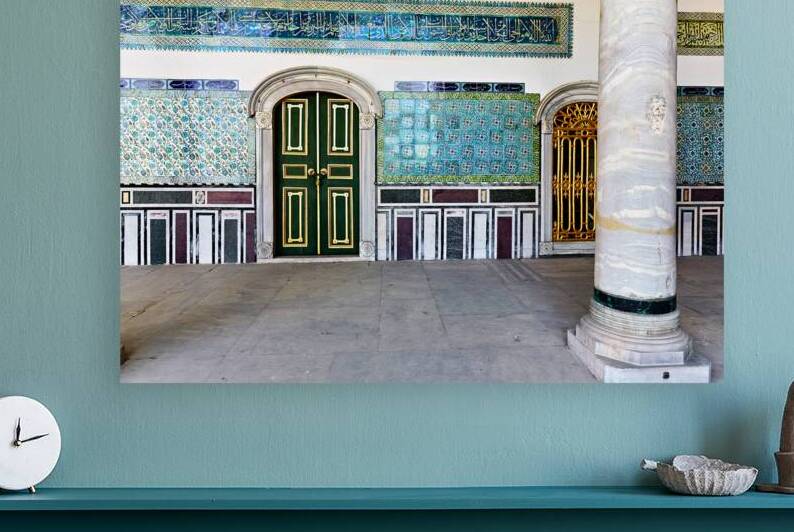 Exploring Topkapi Palace in Istanbul Turkey with ornate doors by Marco Brivio