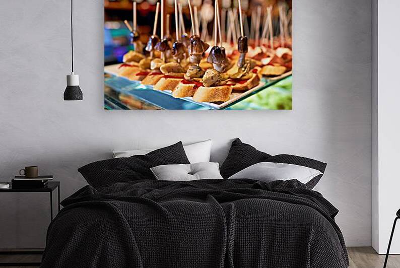 Tasty tapas served in a bar in Barcelona Catalonia Spain by Marco Brivio