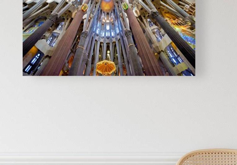 Inside Basílica de la Sagrada Família Barcelona by Marco Brivio