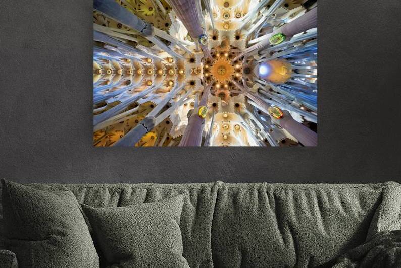 Visitors admire the Sagrada Famílias interior by Marco Brivio