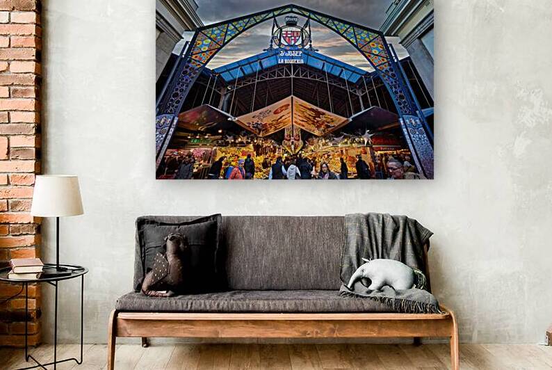 Entrance of Mercat de Sant Josep de la Boqueria in Barcelona by Marco Brivio