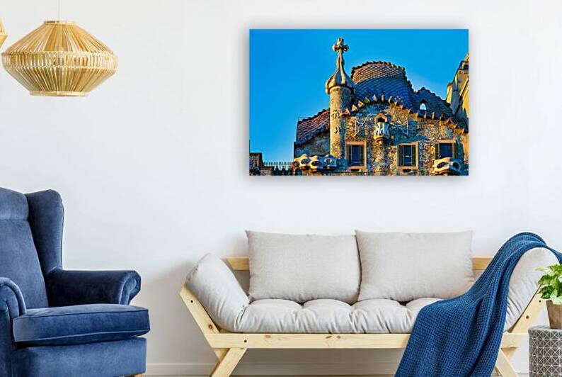 Exploring Casa Batllo in Barcelona Spain during sunset by Marco Brivio