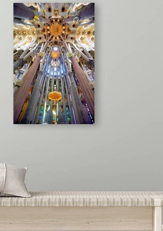 Inside Basílica de la Sagrada Família Barcelona by Marco Brivio