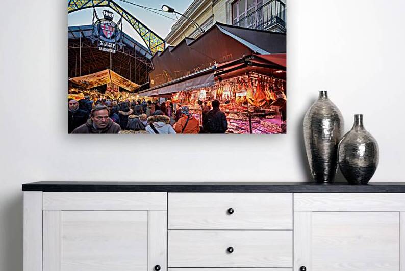 Crowds gather at Barcelonas La Boqueria market by Marco Brivio