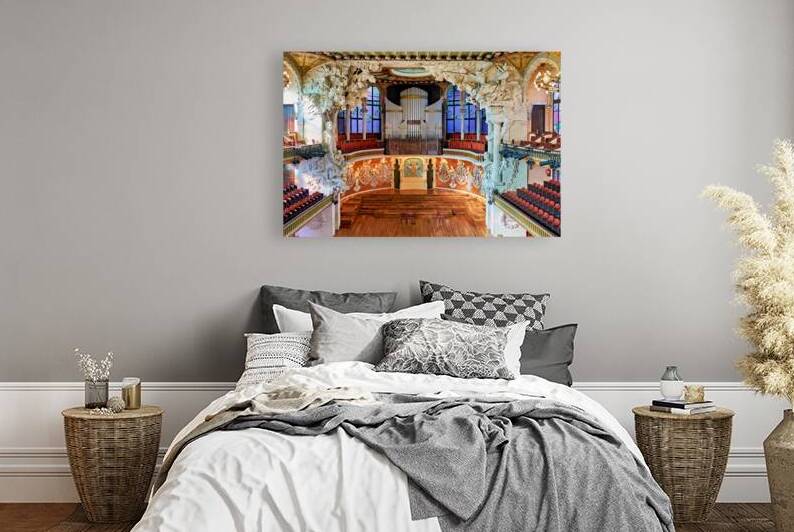 Balcony view of concert hall at Palau de la Musica by Marco Brivio