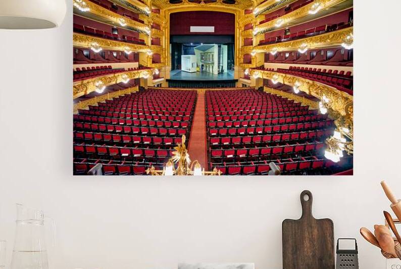 Gran Teatre del Liceu displays empty seats before a performance by Marco Brivio