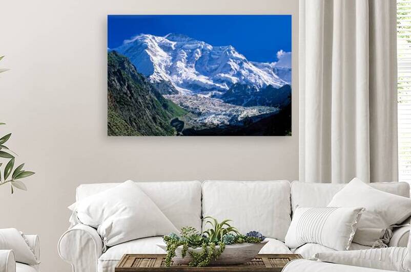 Karakoram range shows snow capped peaks and rocky terrain by Marco Brivio