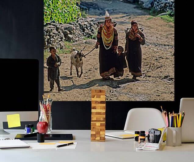 Life in Bumburet Valley Kalash Village during daily activities by Marco Brivio