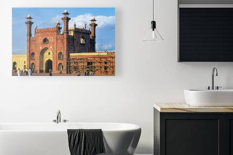 Badshahi mosque in Lahore showcases historical architecture by Marco Brivio