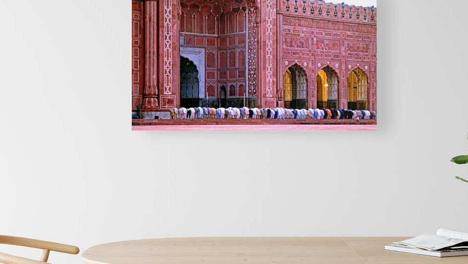 Prayer time at Badshahi Mosque in Lahore Pakistan by Marco Brivio