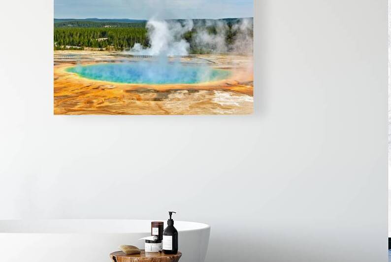 Exploring grand prismatic spring in yellowstone national park by Marco Brivio