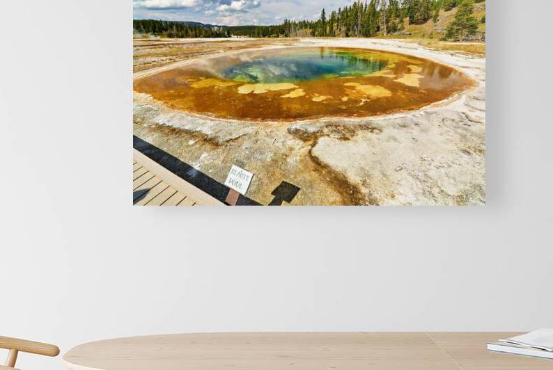 Bright colors in Beauty Pool at Yellowstone National Park by Marco Brivio