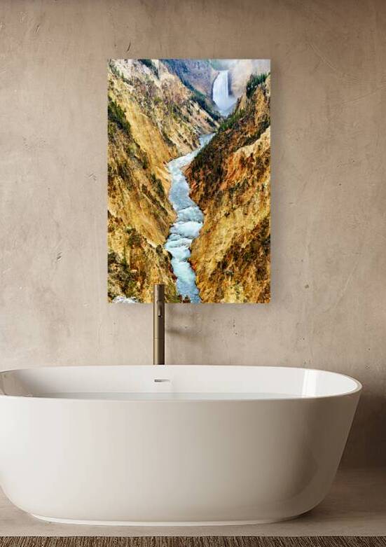 View of the grand canyon in yellowstone national park by Marco Brivio